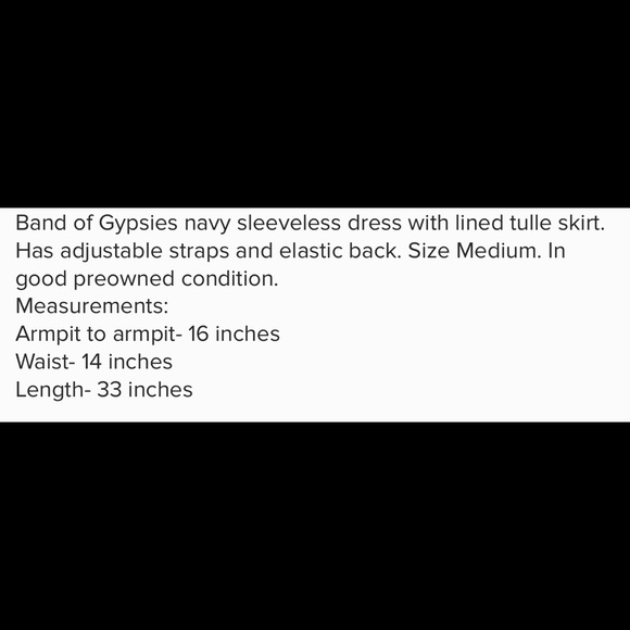 COPY - 🎉🎉HP🎉🎉Band of gypsies dress M - Picture 4 of 4